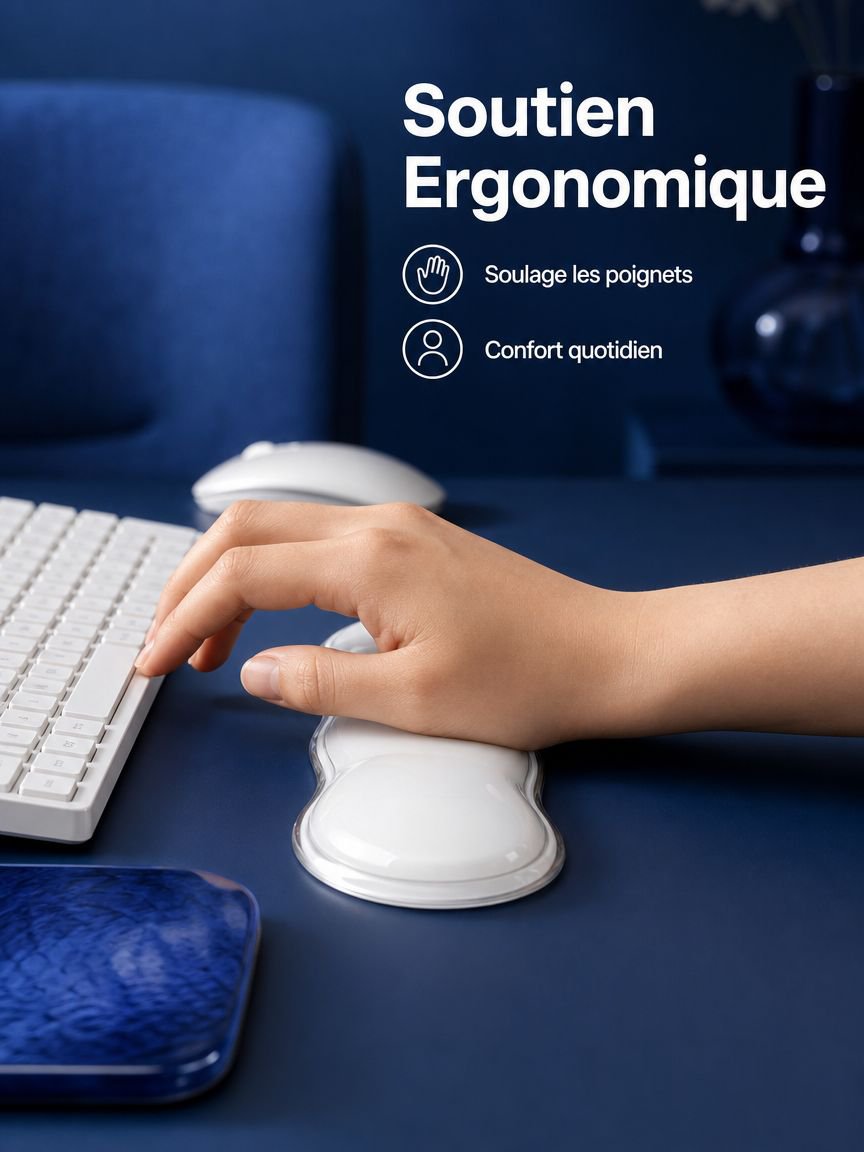 Repos-poignet en silicone pour clavier