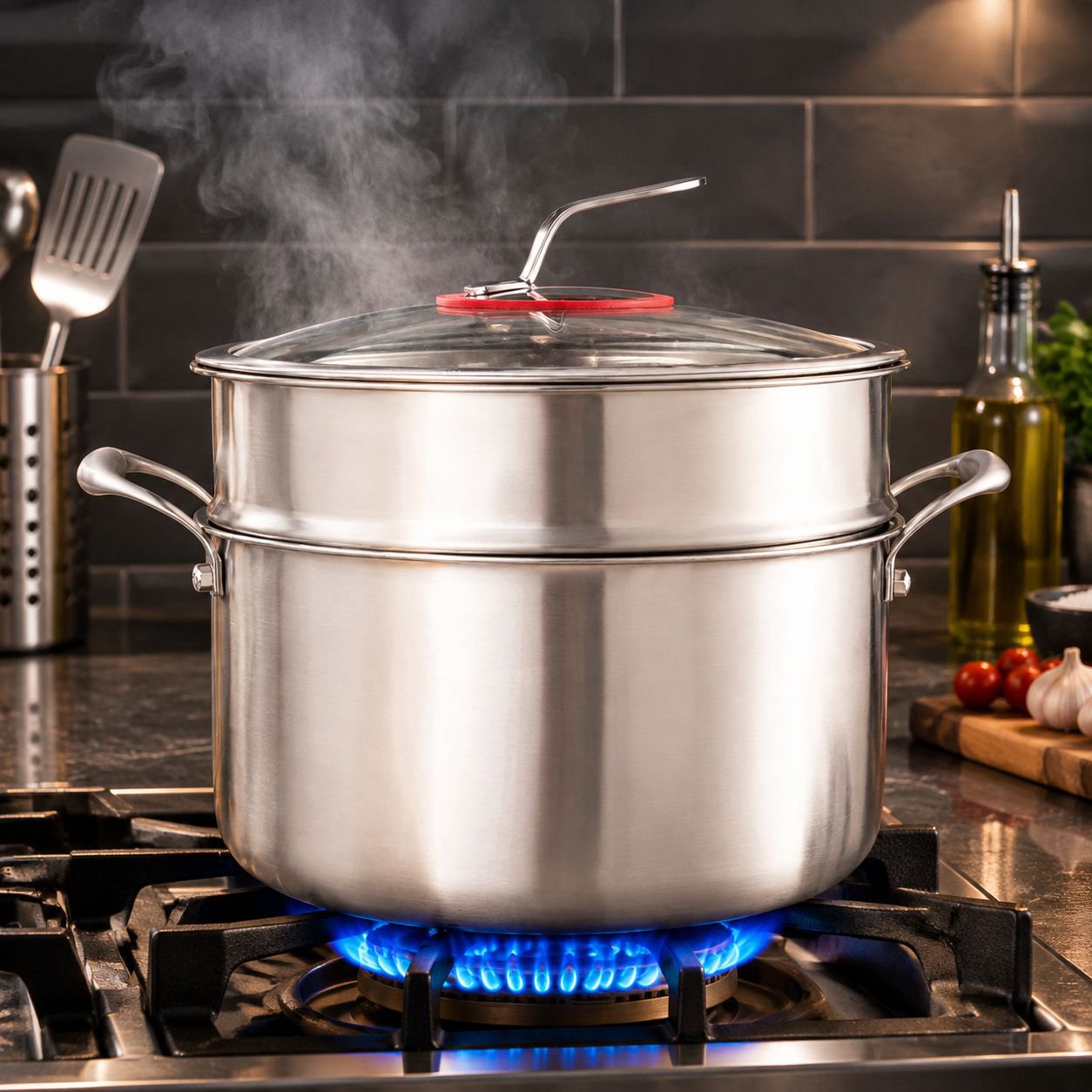 Professioneller Triple Stock Pot für Hobbyköche