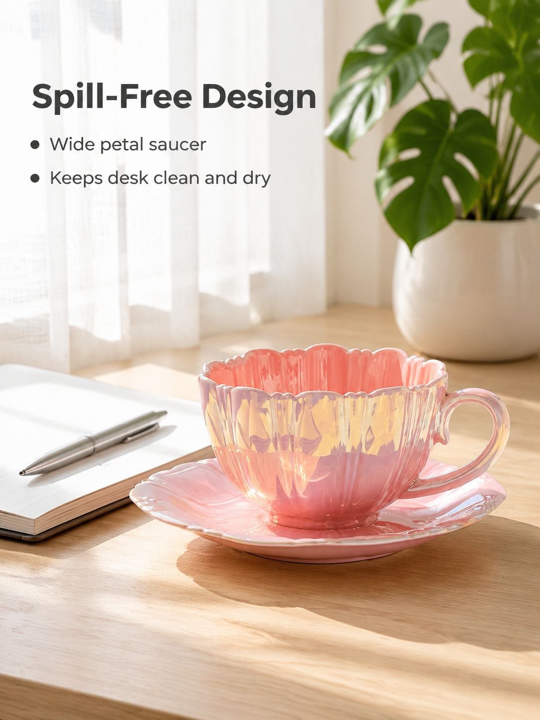 Petal Coffee Cup and Saucer Set