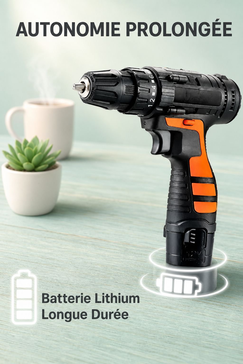 Tournevis électrique multifonction à batterie au lithium