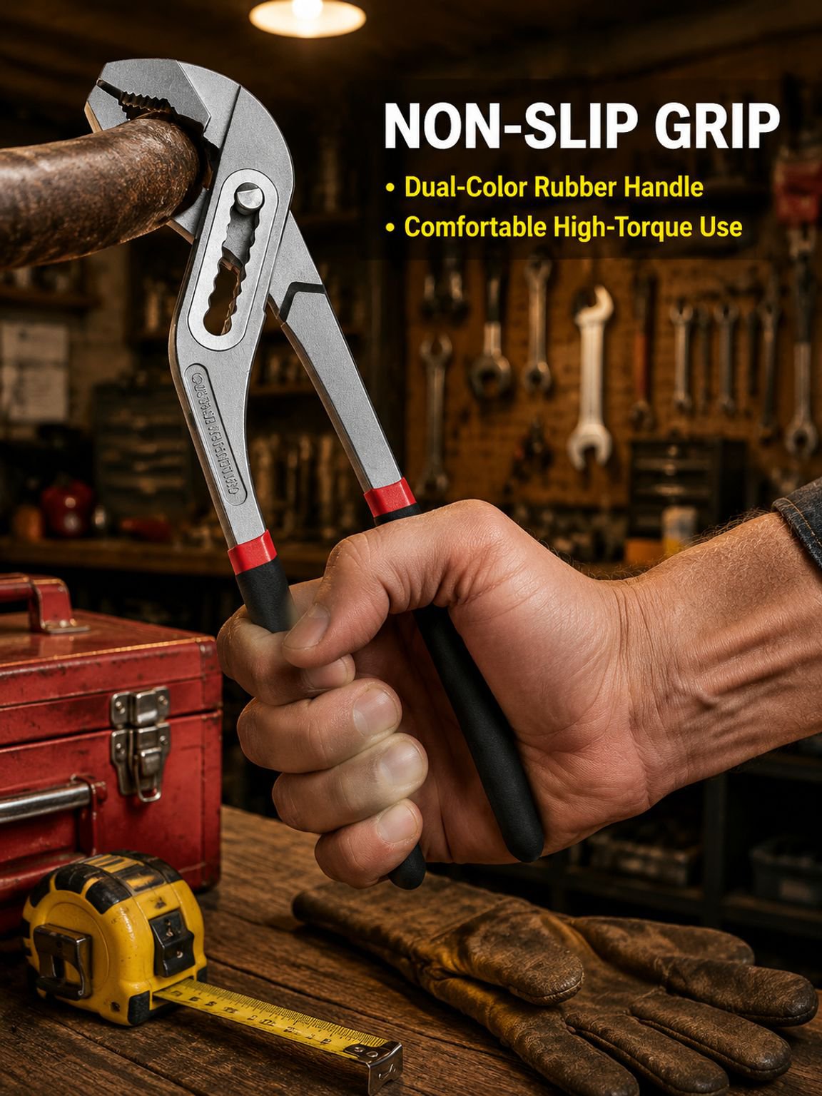 Large opening pliers wrench