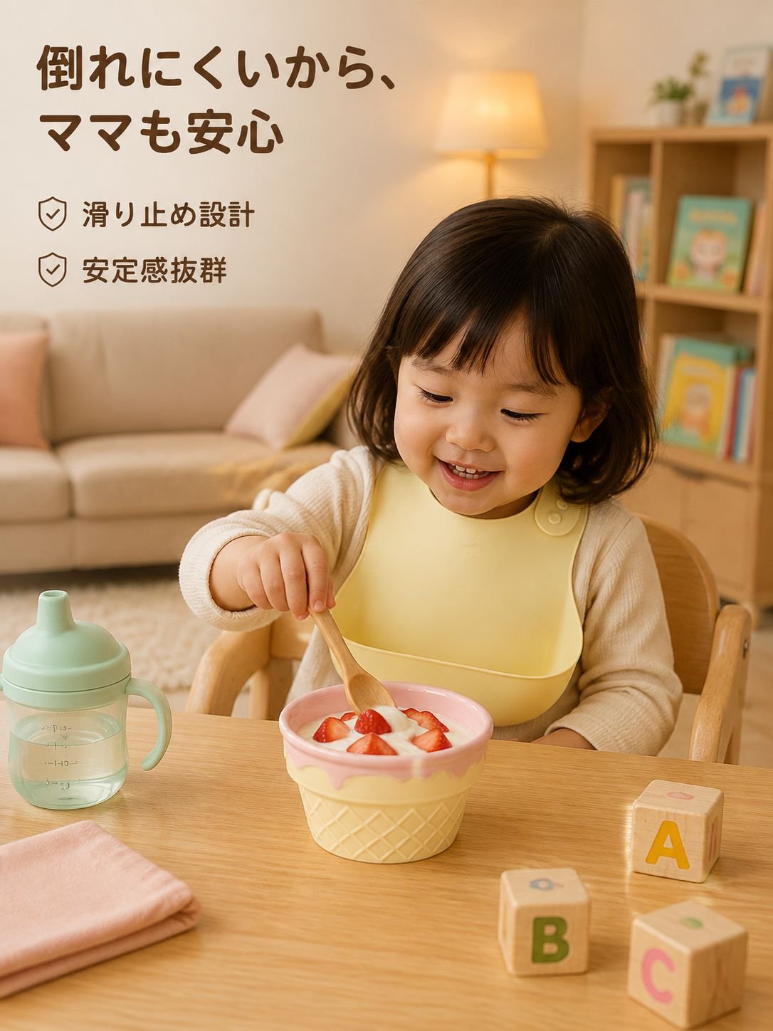かわいい陶器の食器