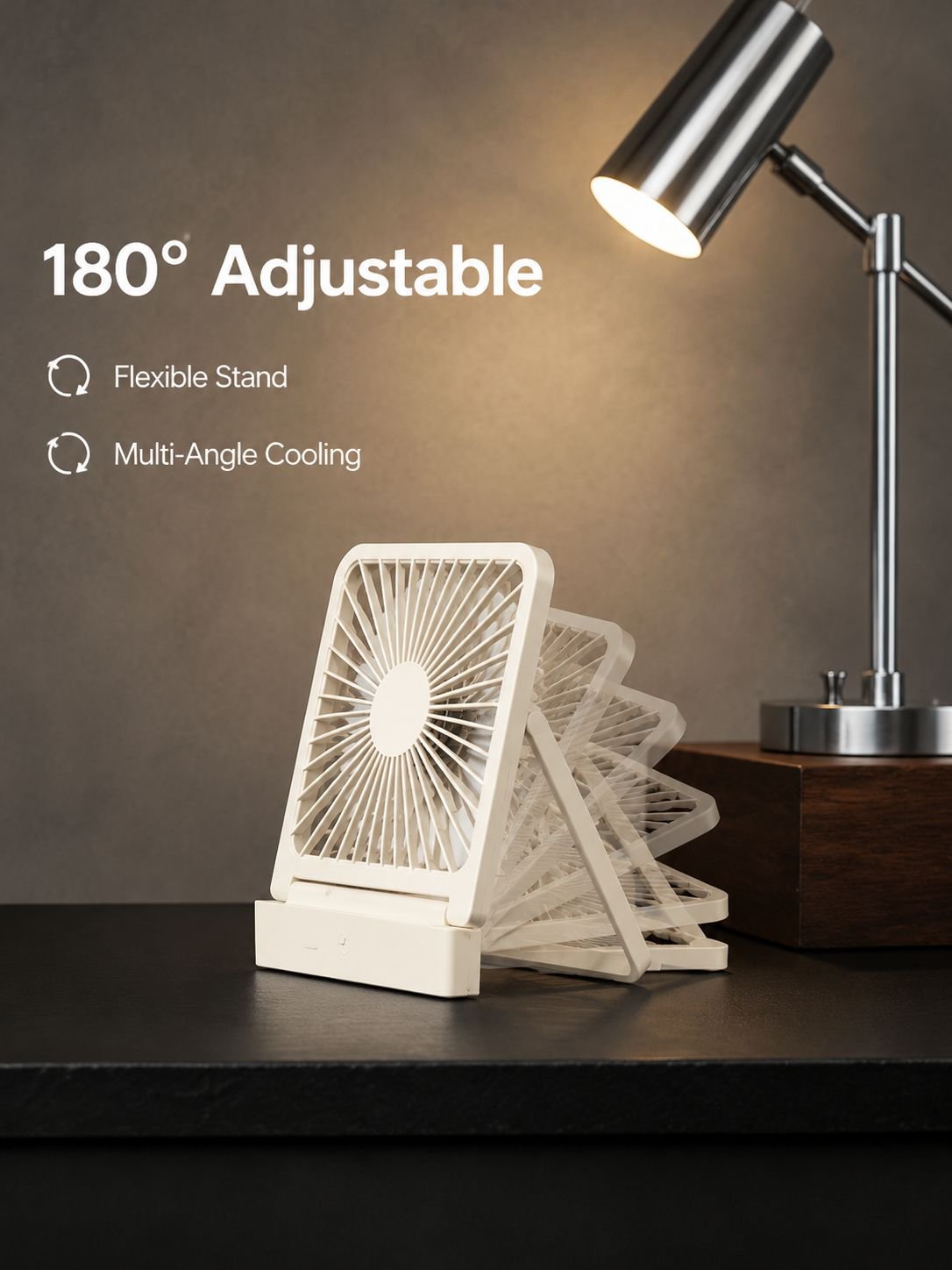 Mini portable desktop fan