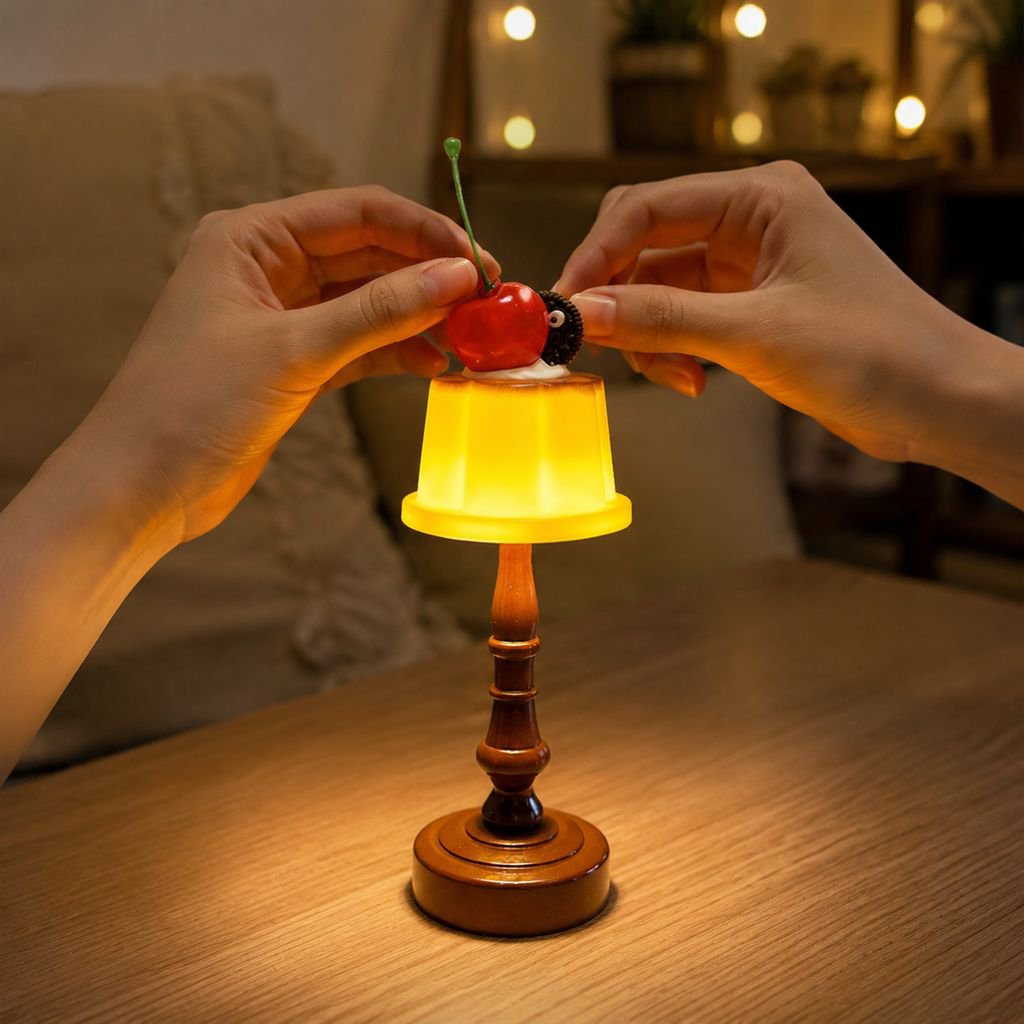 Stylish Indirect Lighting Bedside Lamp, Unique Souvenir Gift for Women