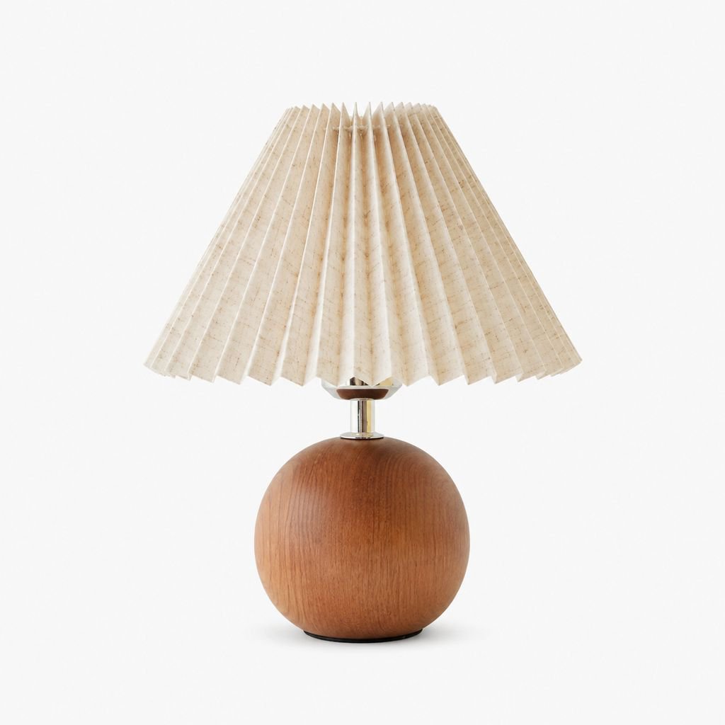 Nordische Falten-Lampe für Schlafzimmer und Nachtlicht