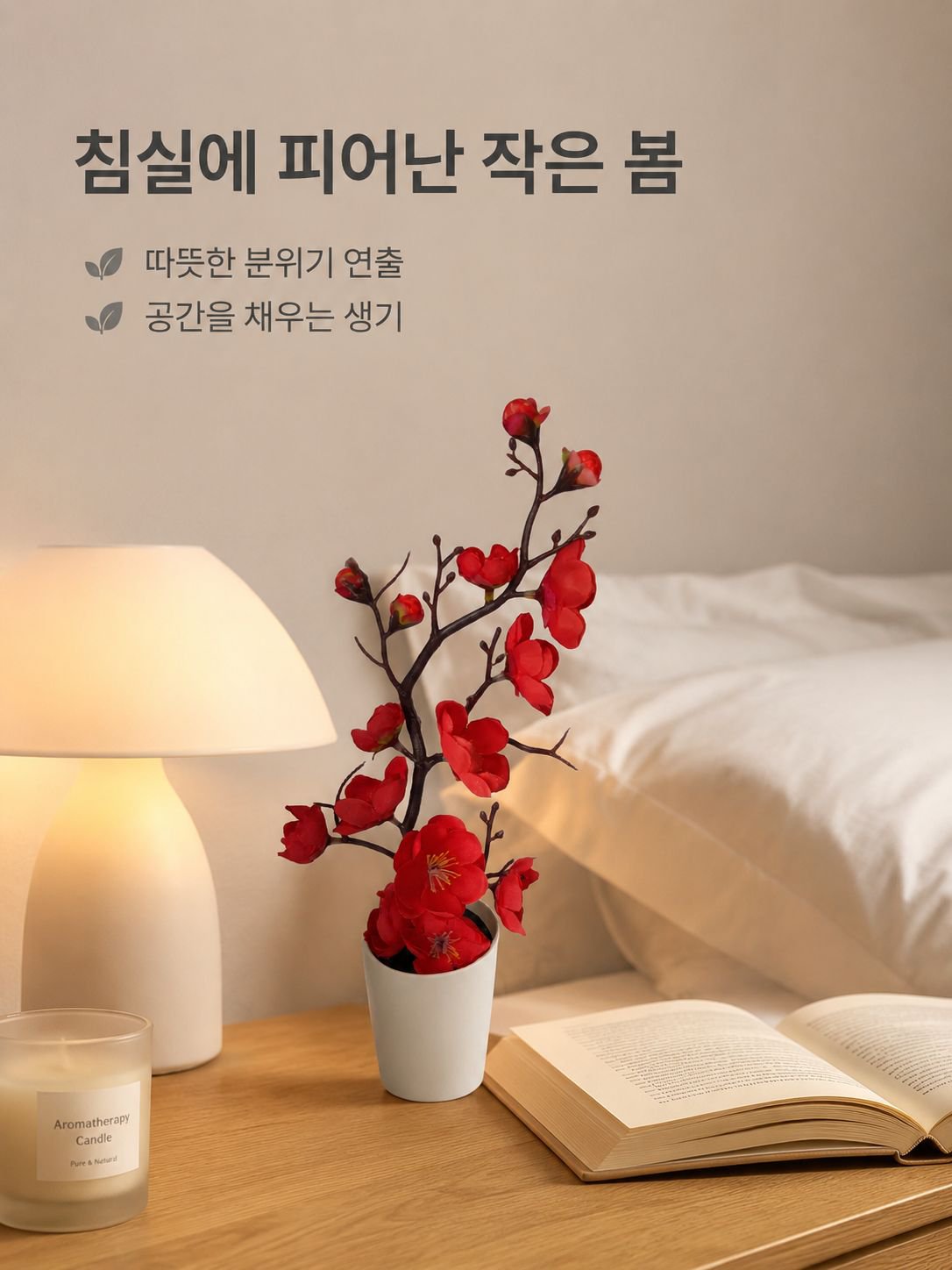 드라이플라워 풍경 장식