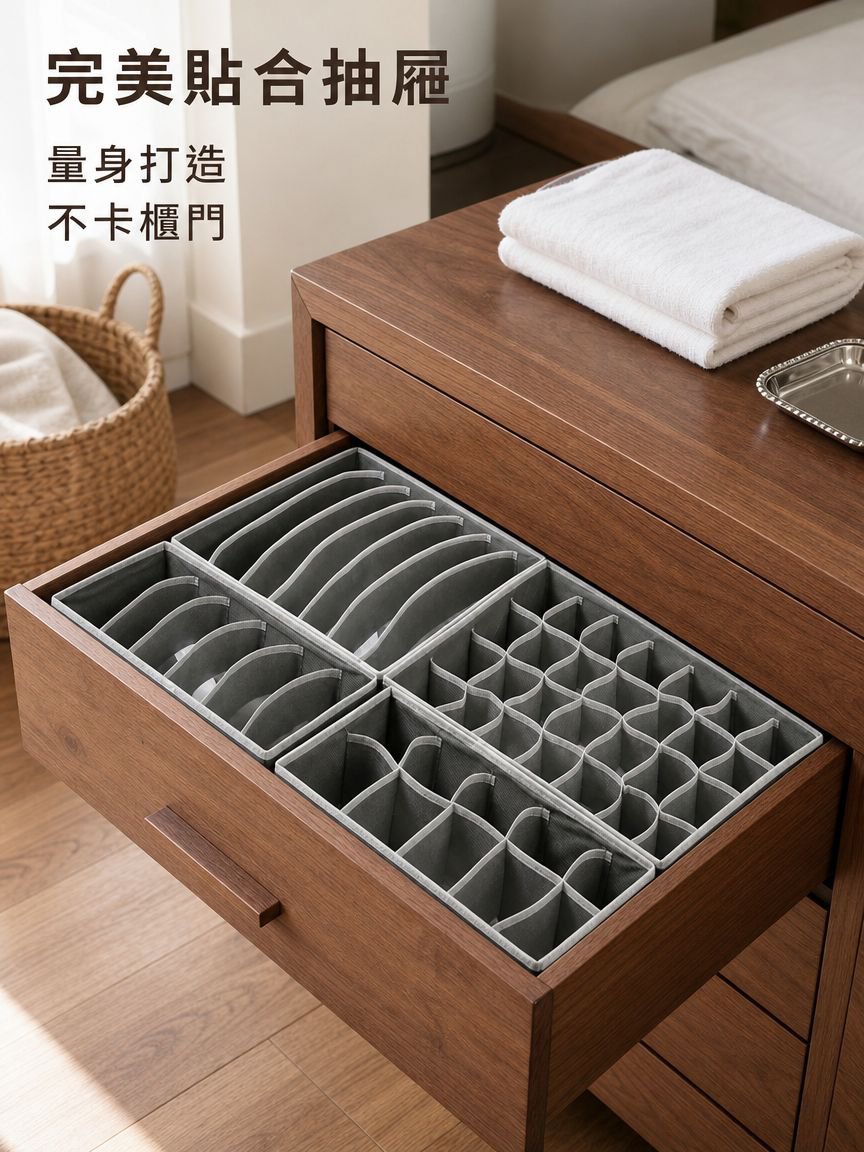 衣櫃收納抽屜內衣收納盒