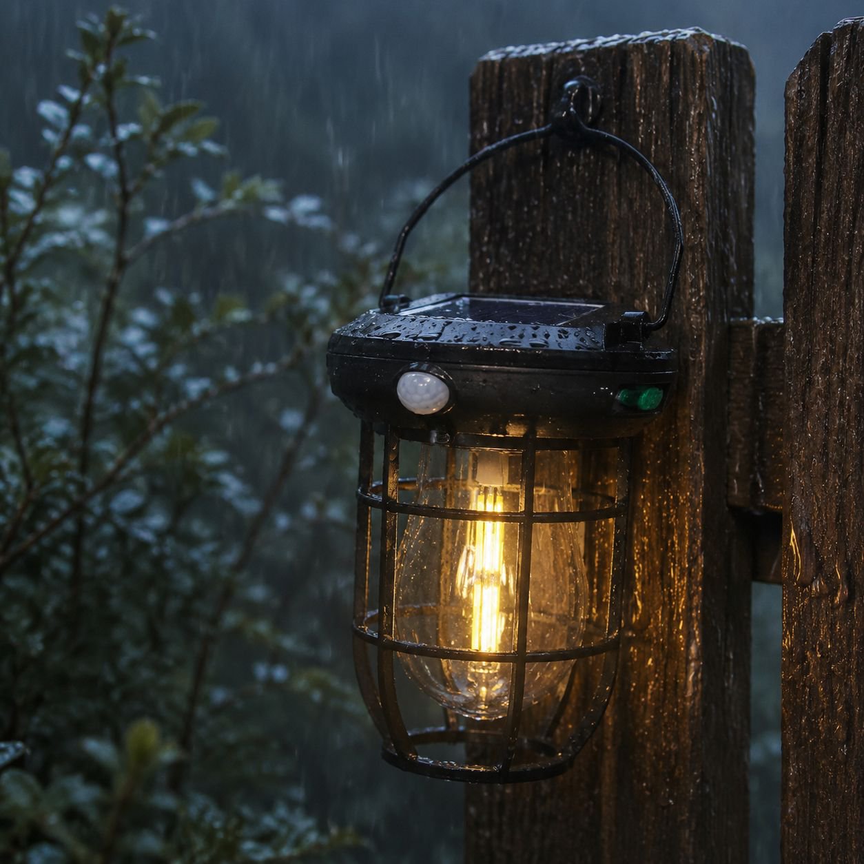 Solar Induction Tungsten Filament Wall Lamp for Outdoor Camping