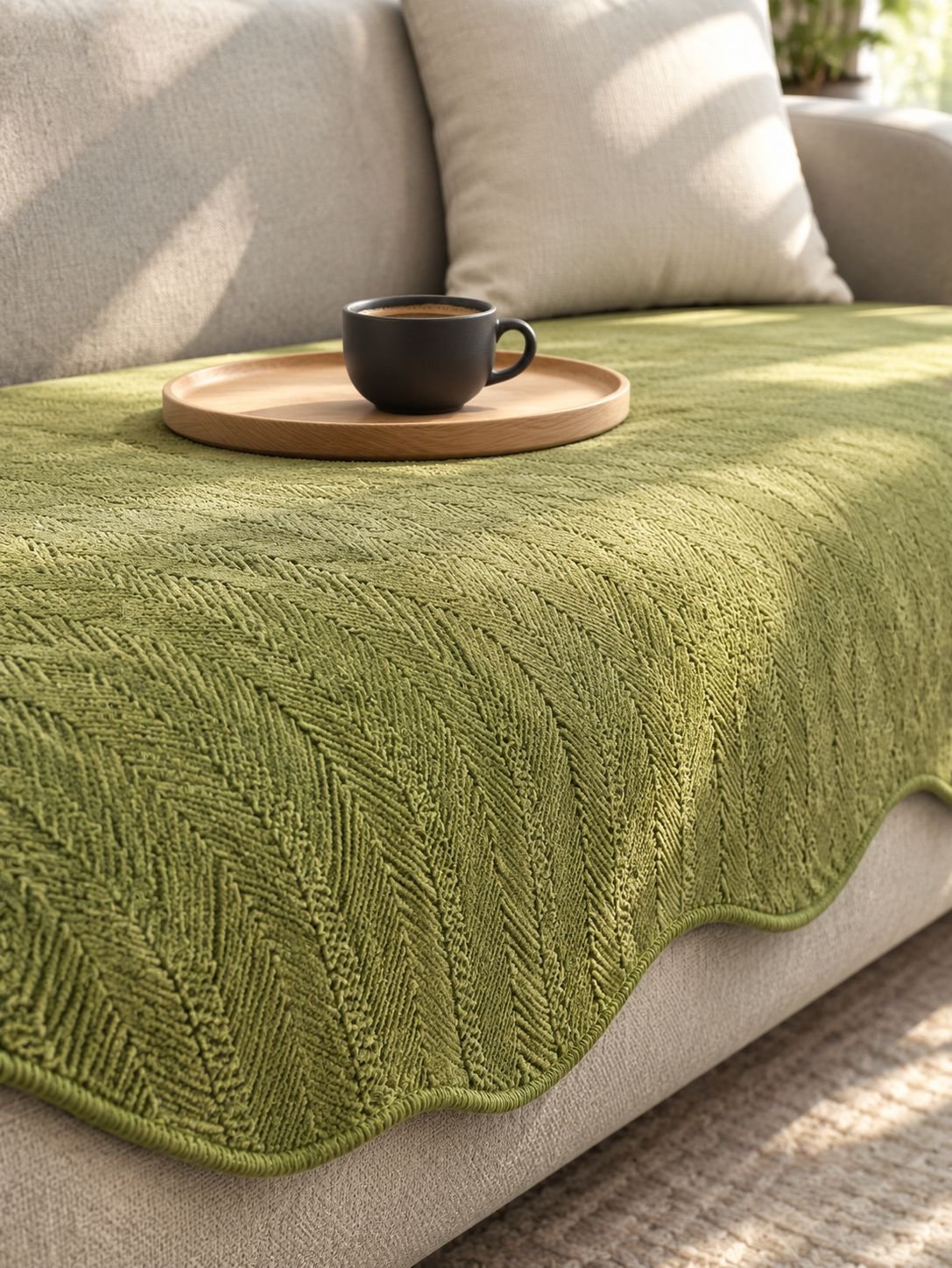 Neue rutschfeste Sofaüberwurf- und Sitzkissenbezüge