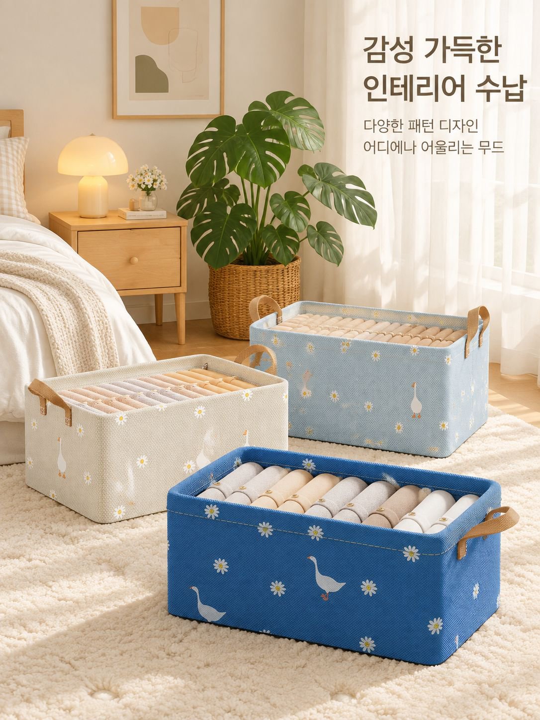 접이식 의류 수납 바구니