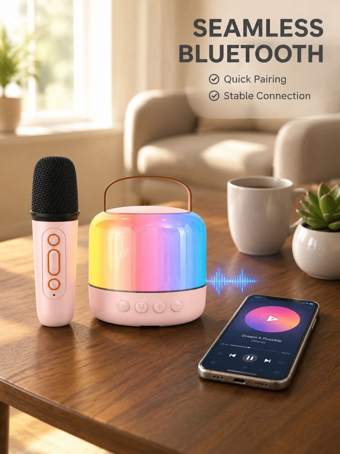 Children's Home KTV Wireless Bluetooth Portable Microphone Speaker