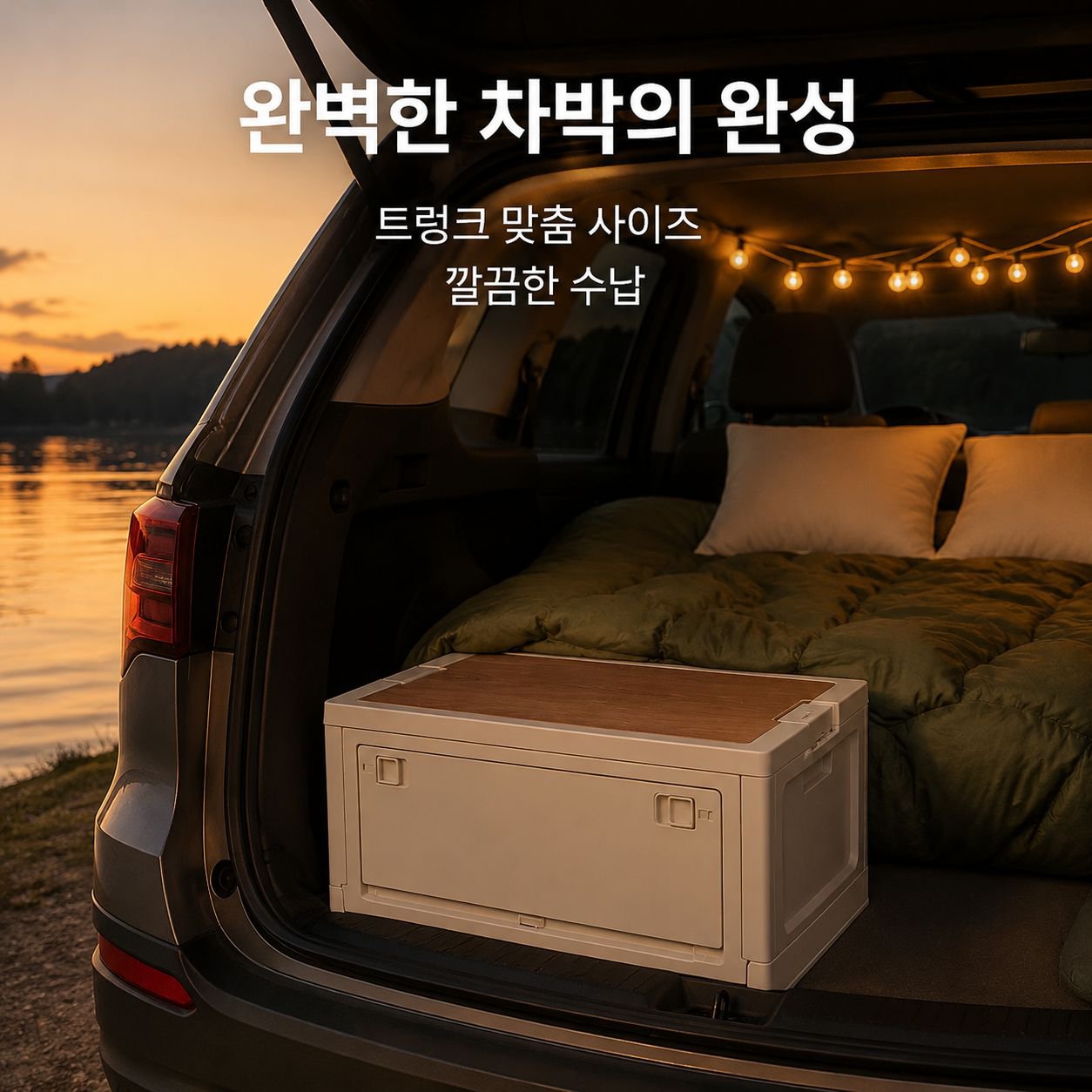 야외 캠핑용 접이식 수납함