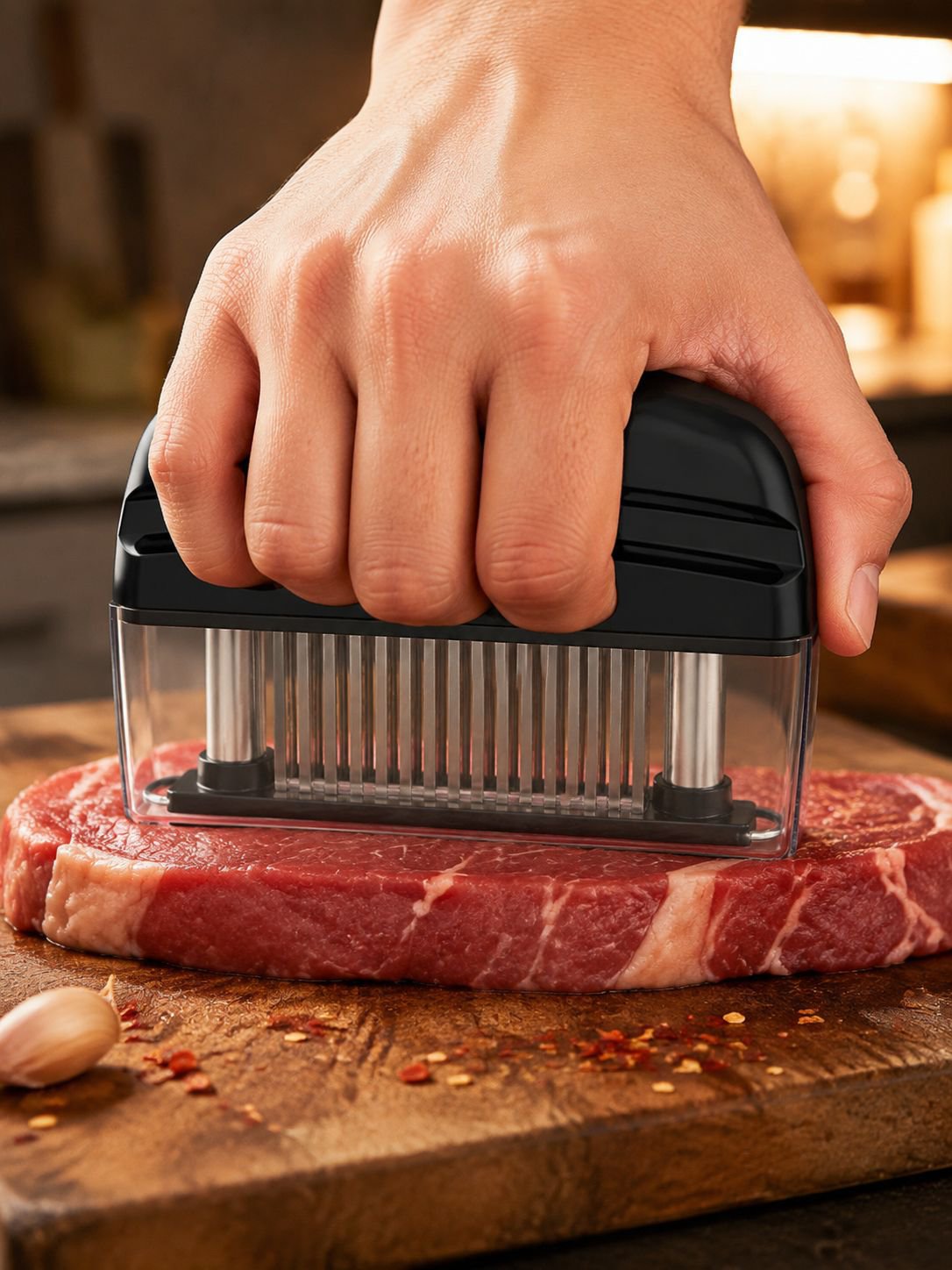 Ablandadora de carne manual para chefs y cocineros