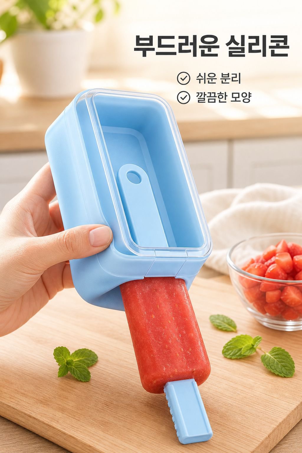 Z 아이스크림 몰드 가정용 식품 등급 실리콘 아이스 캔디 수제 아이스박스 실리콘 몰드 아이스크림 칸막이 필름