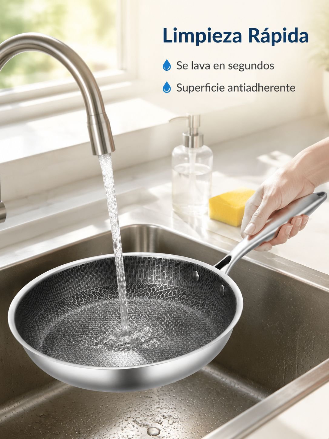 Sartén para freír carne de uso doméstico