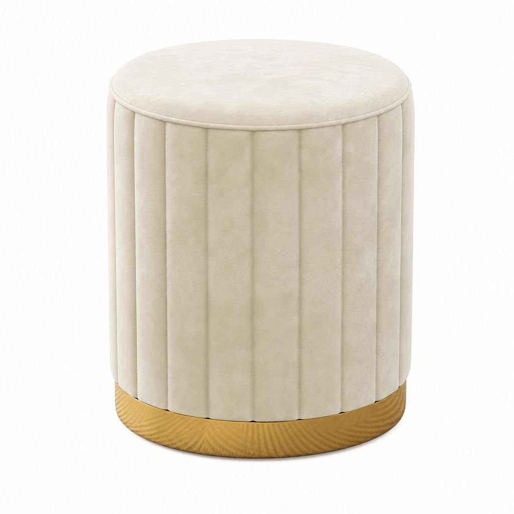 Modern Simple Makeup Stool Storage Round Stool Bedroom Sofa Stool