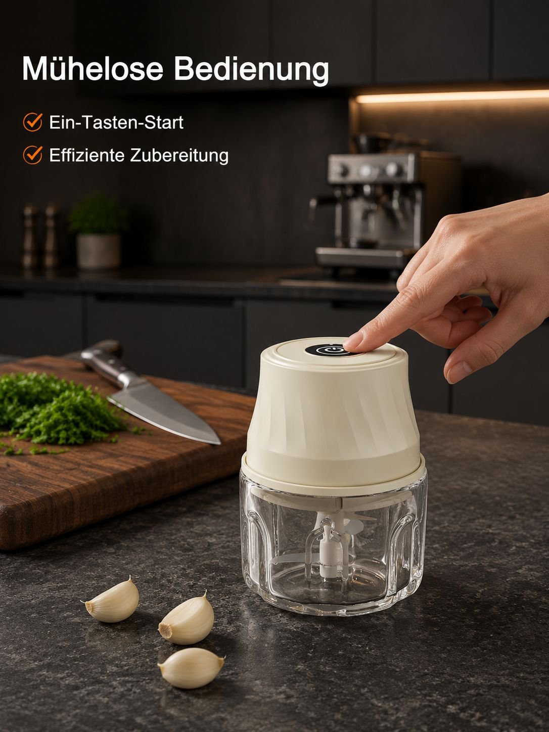 Mini Electric Garlic & Meat Grinder