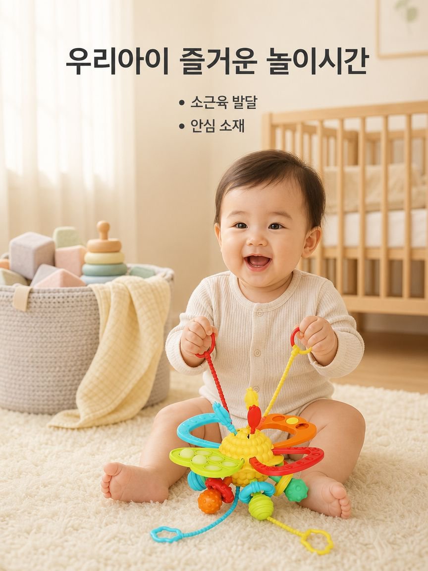 신생아 서랍형 치발기 교육용 장난감