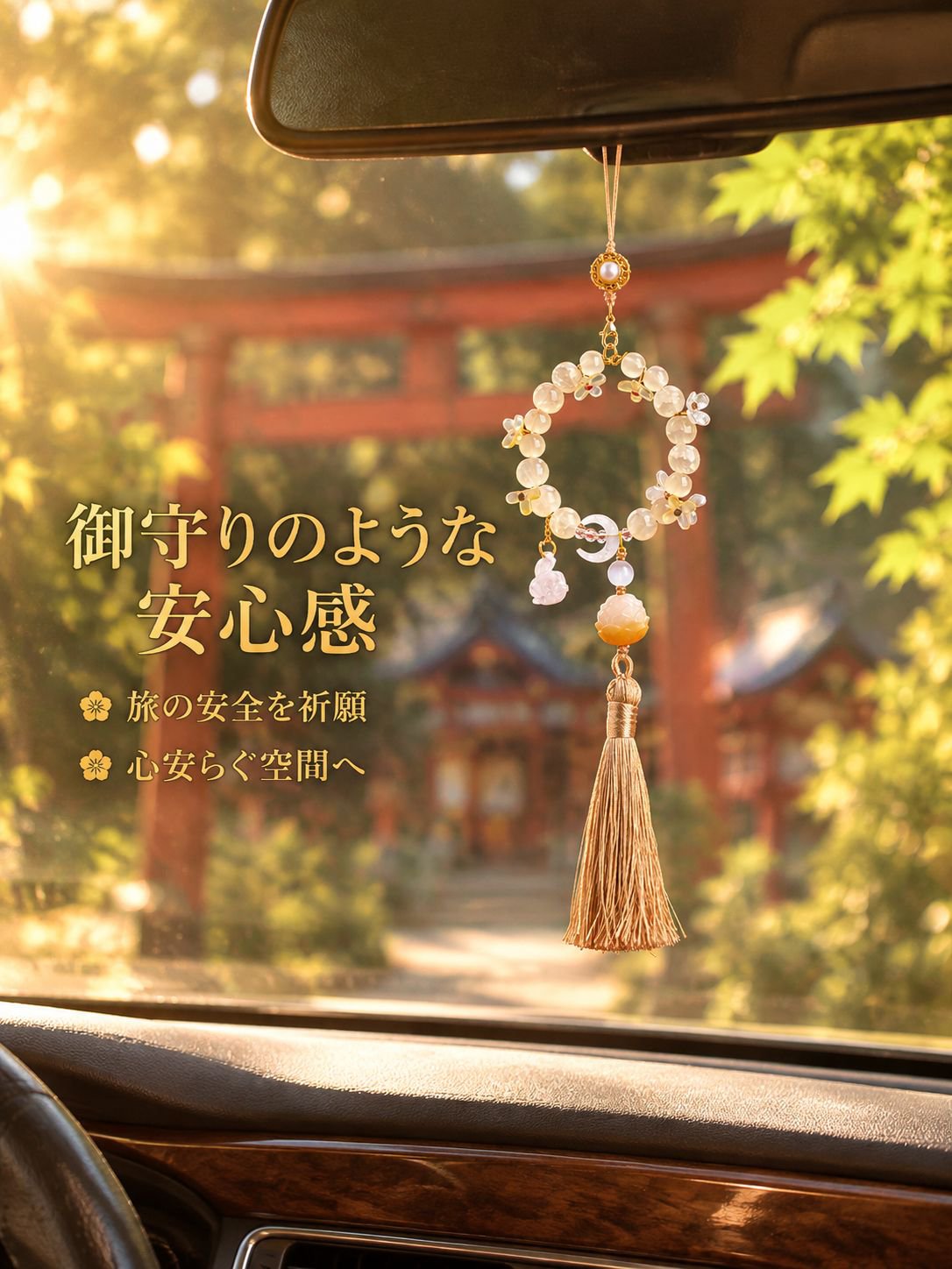 新中式キンモクセイタッセル高級車用平安ペンダント