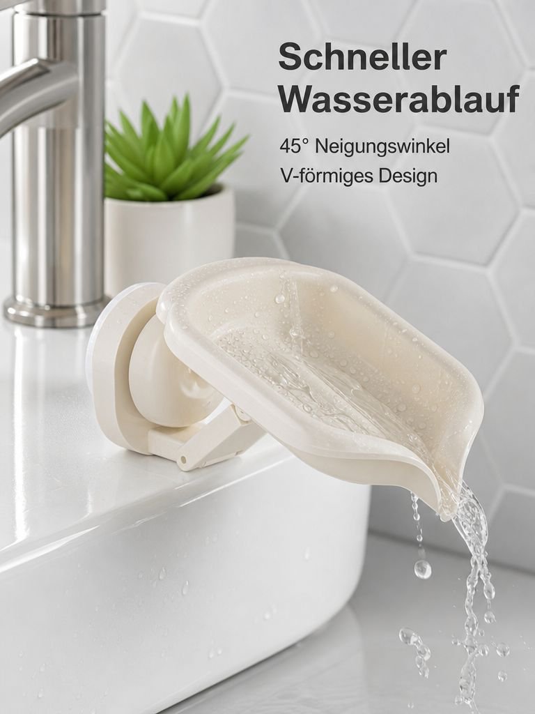 Universelle Seifenschale mit Saugnapf