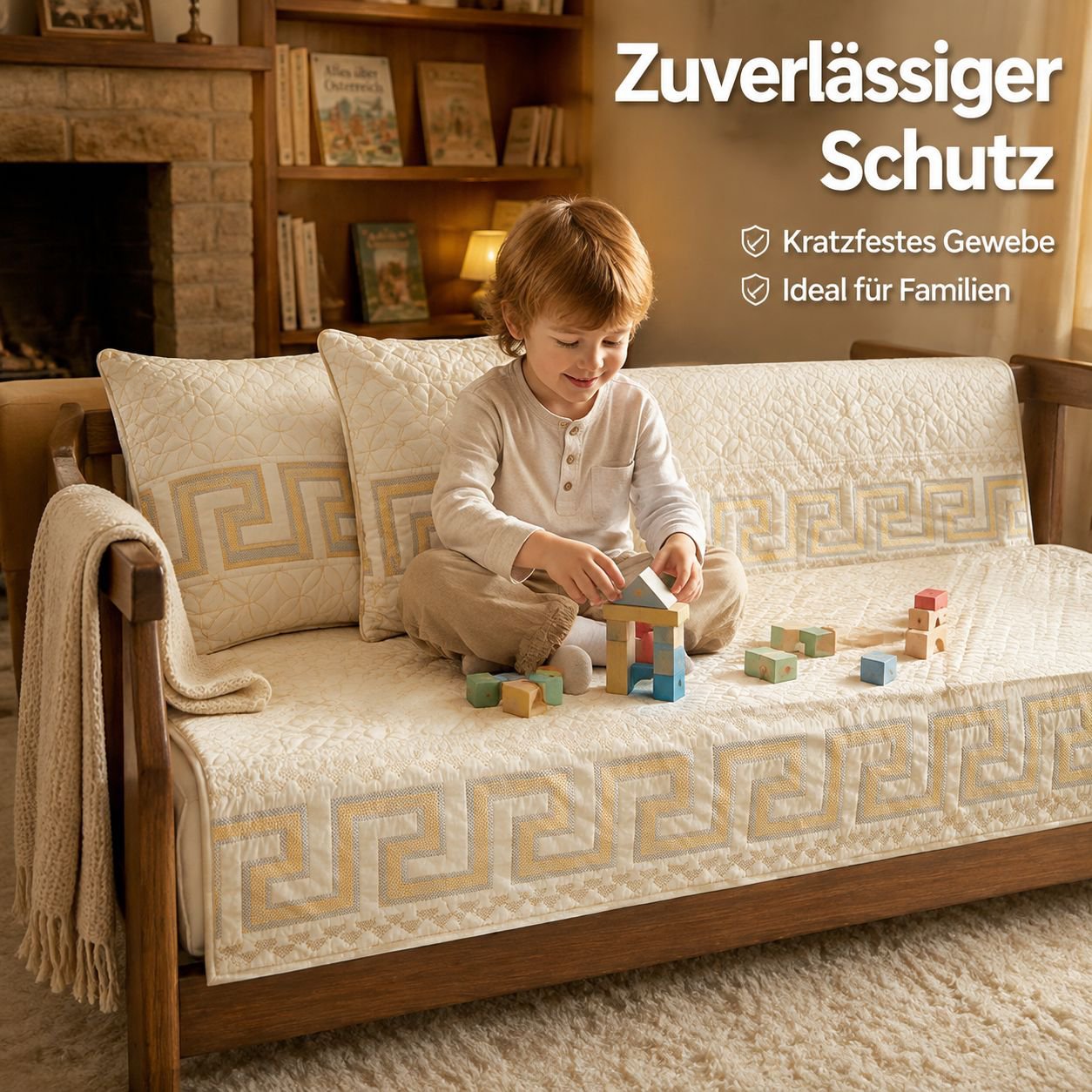 Neuer chinesischer Stil Sofahusse aus Baumwolle