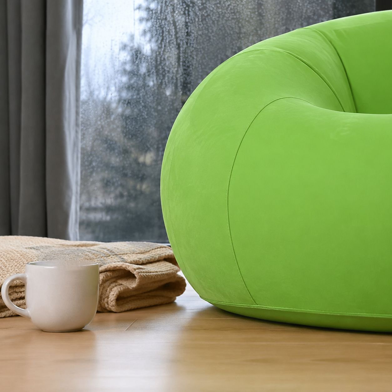 Foldable Soccer Lazy Inflatable Recliner Portable Spherical Sofa