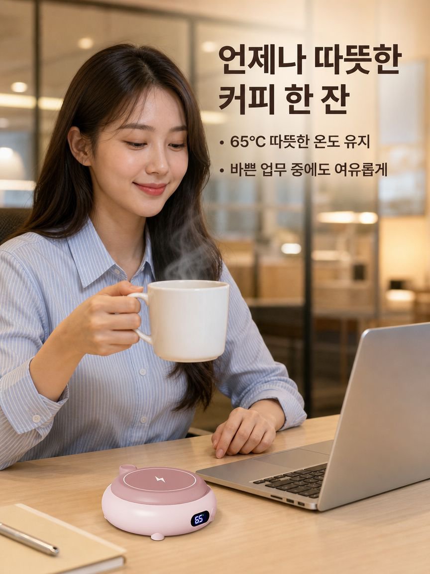 다기능 스마트 가열 보온 컵받침