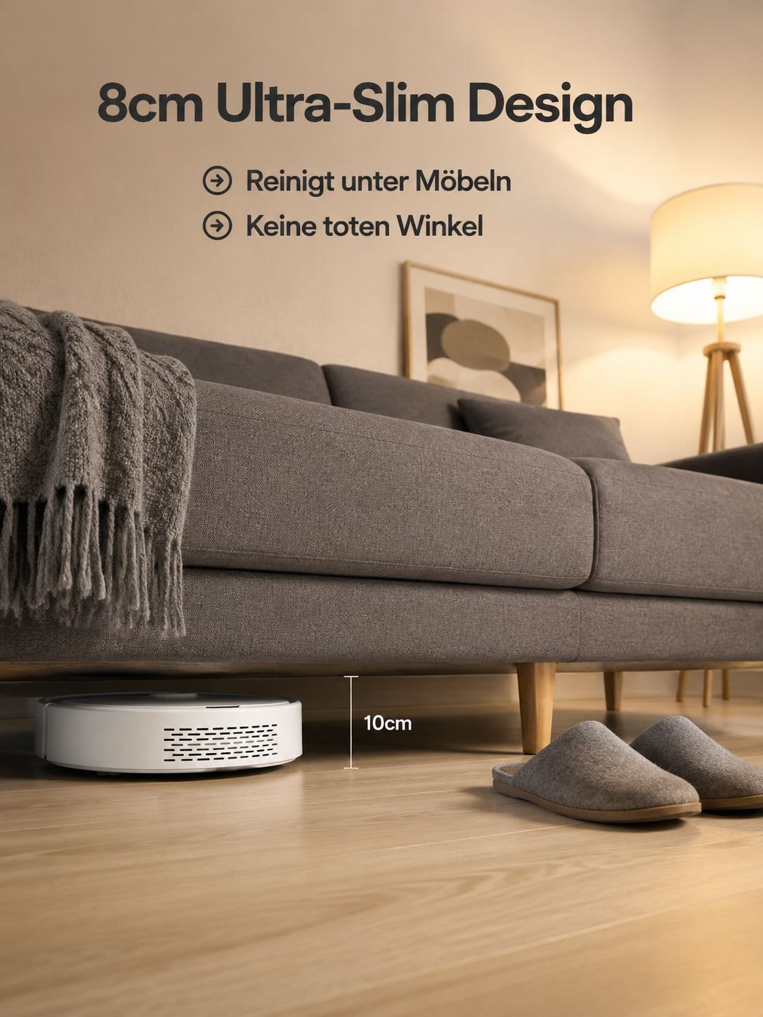 Intelligenter Staubsauger- und Wischroboter für Zuhause