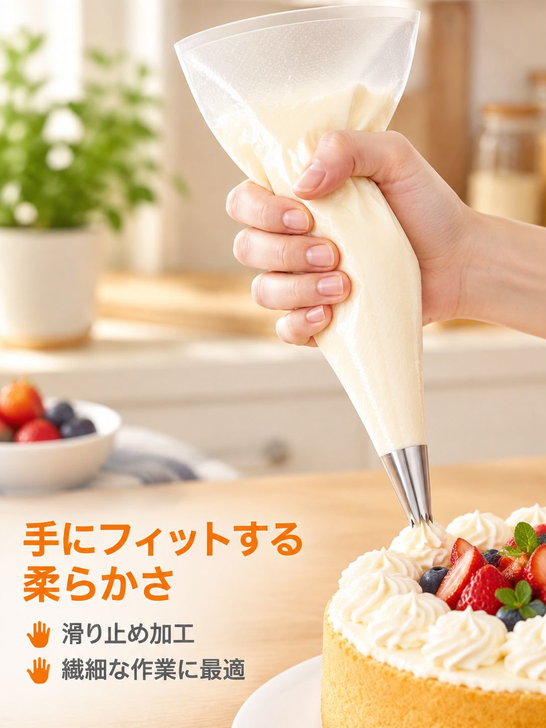 使い捨て厚手デコレーションバッグ ケーキ用 製菓ツールセット 100枚セット