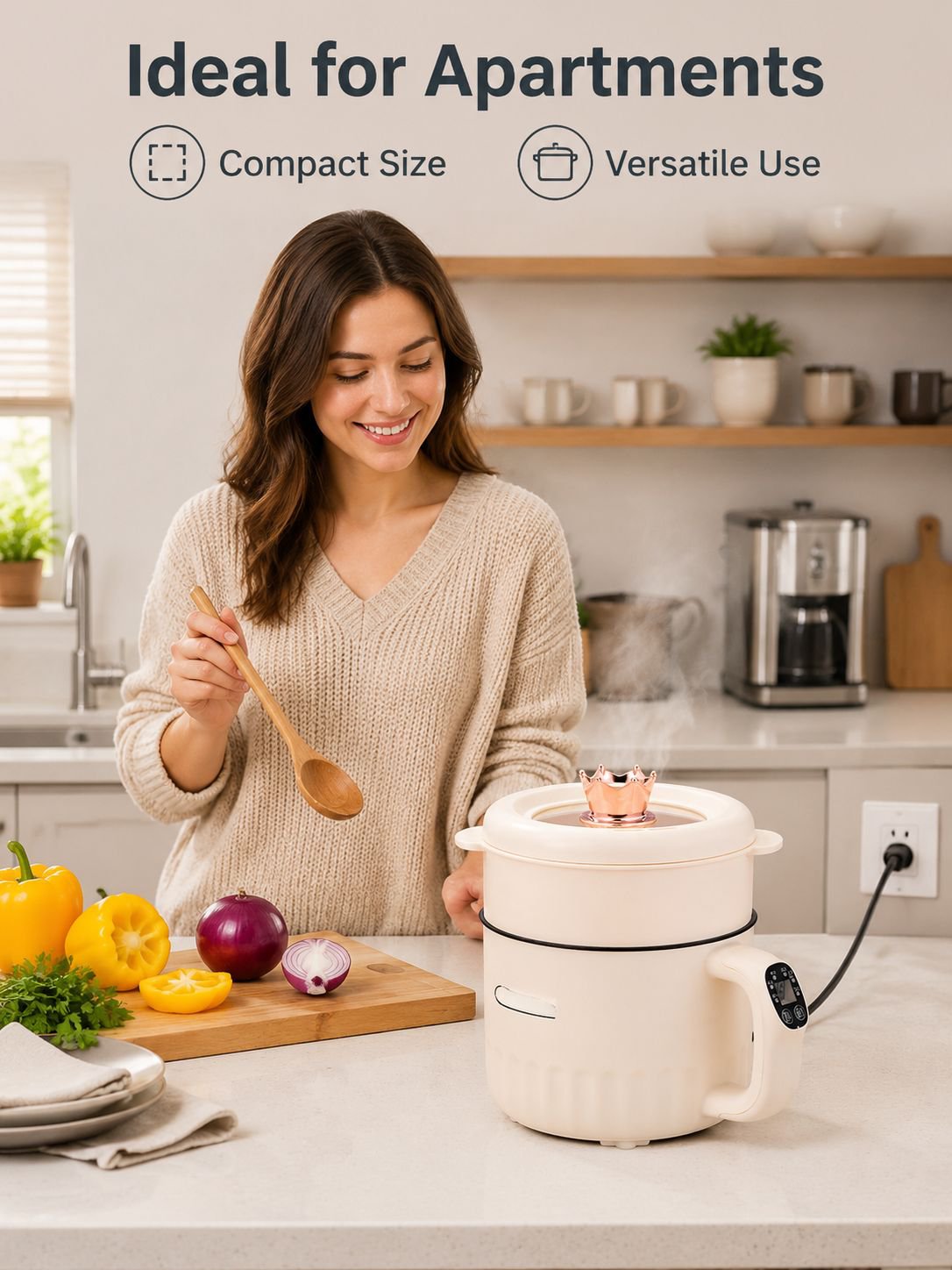 Multi-Functional Double-Layer Electric Cooker