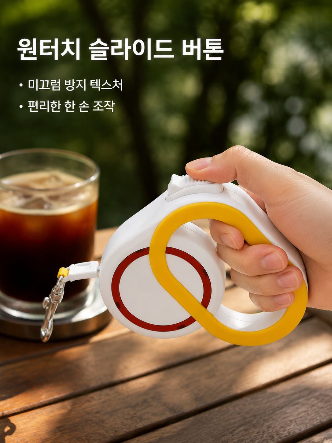 소형견 중형견 겸용 자동 리드줄