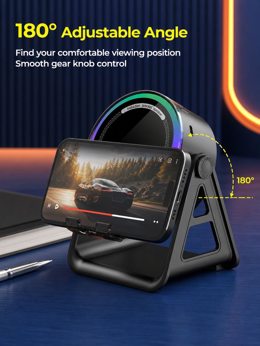 Easy-to-assemble Bluetooth speaker holder for events