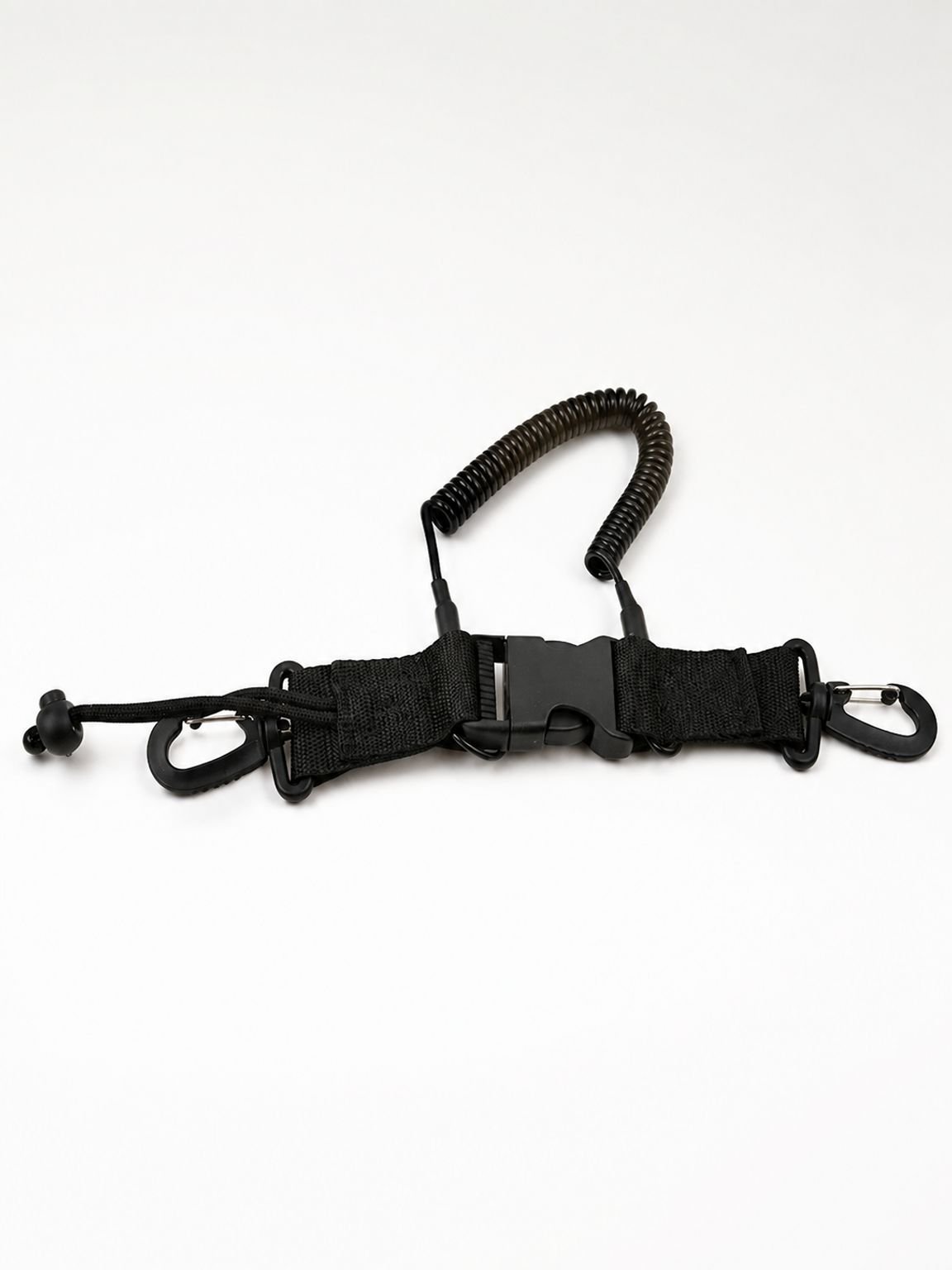 Diving camera lost hand rope TPU spring steel wire anti-lost rope both ends quick release buckle BCD