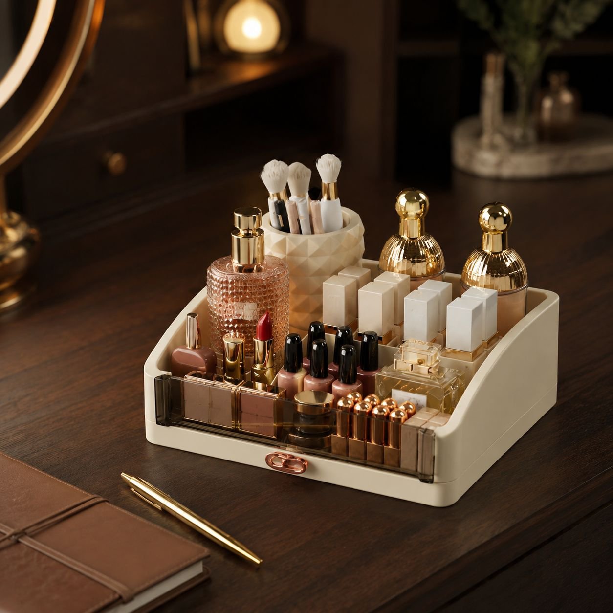 Multifunctional Cosmetic Organizer Shelf for Homea
