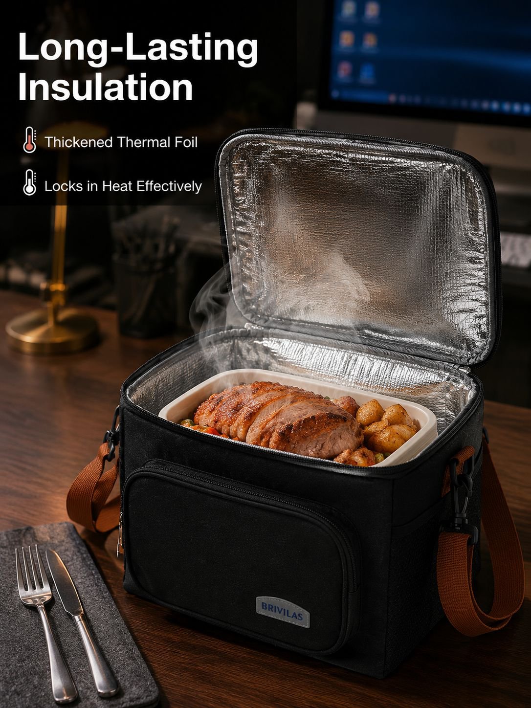 Outdoor große Kapazität Doppel-Schicht Isoliertasche Eistasche Lunchbag
