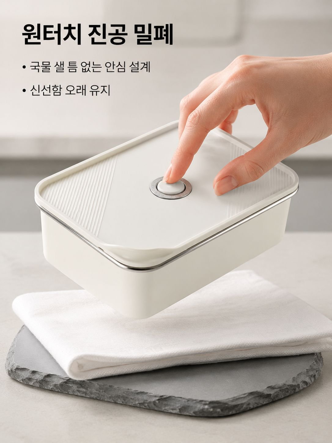 스테인리스강 항균 밀봉 신선함