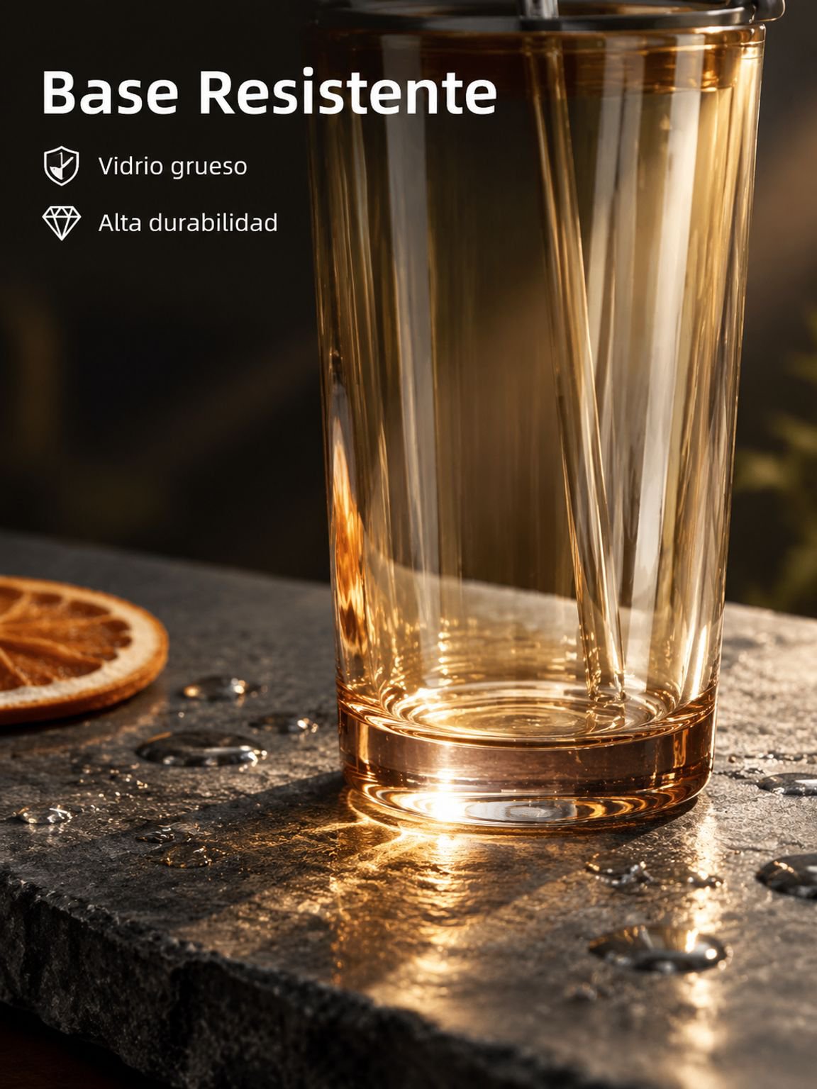 Vaso de vidrio decorativo para uso diario