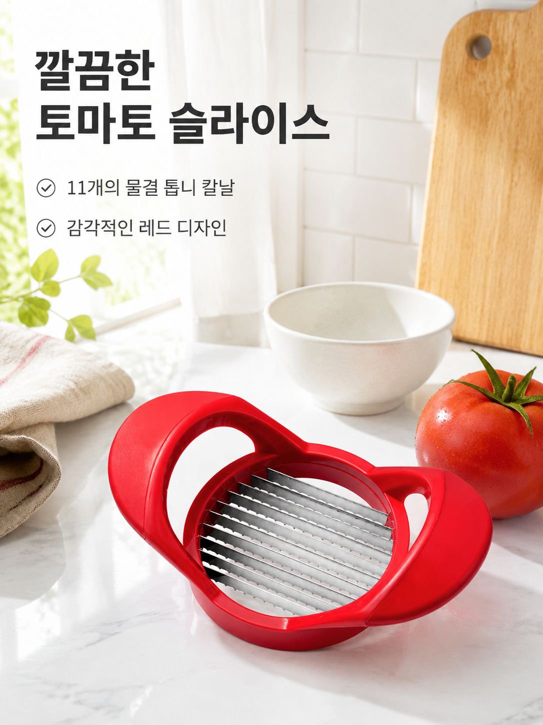 신선한 토마토 분절