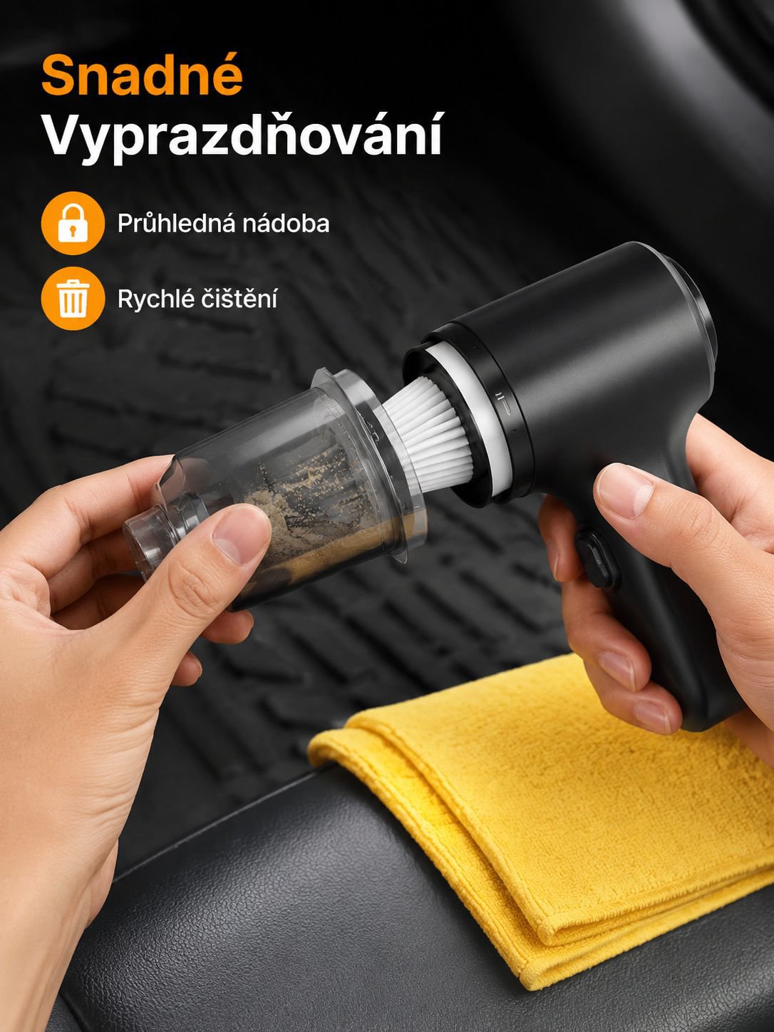 Víceúčelový vysavač do auta