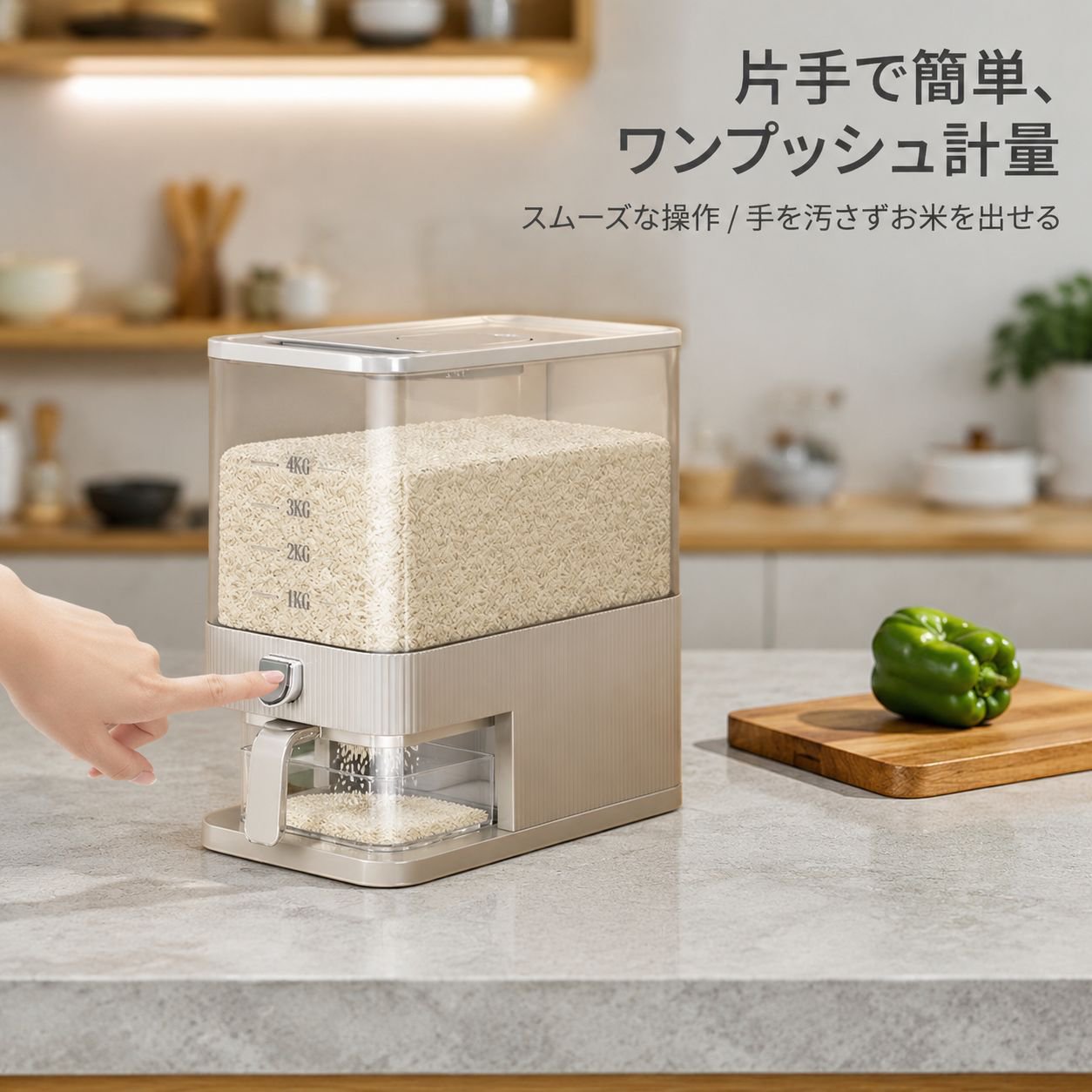 家庭用新型防虫防湿食品グレード密封米びつ