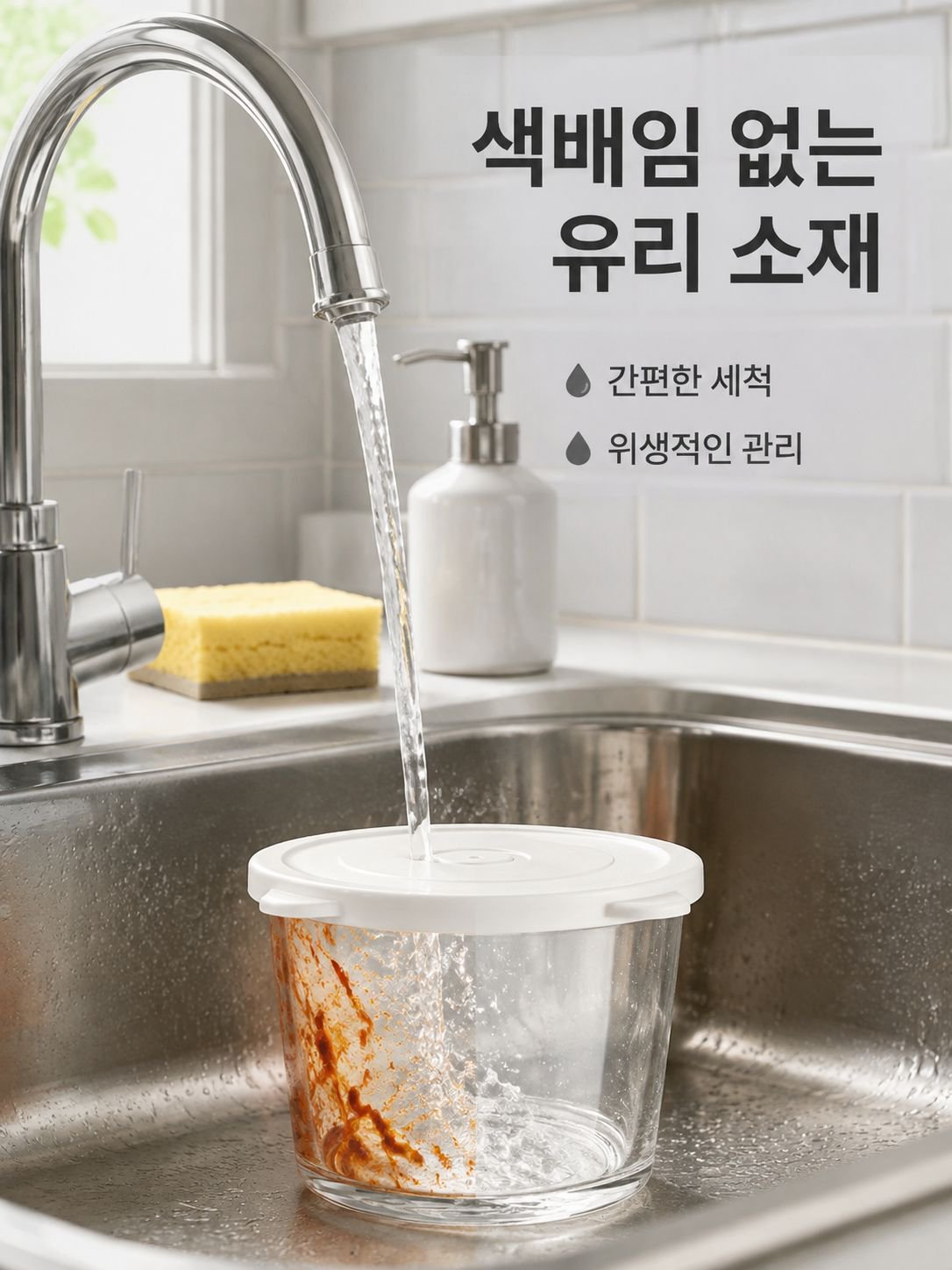 고온 내성 유리 김치 항아리