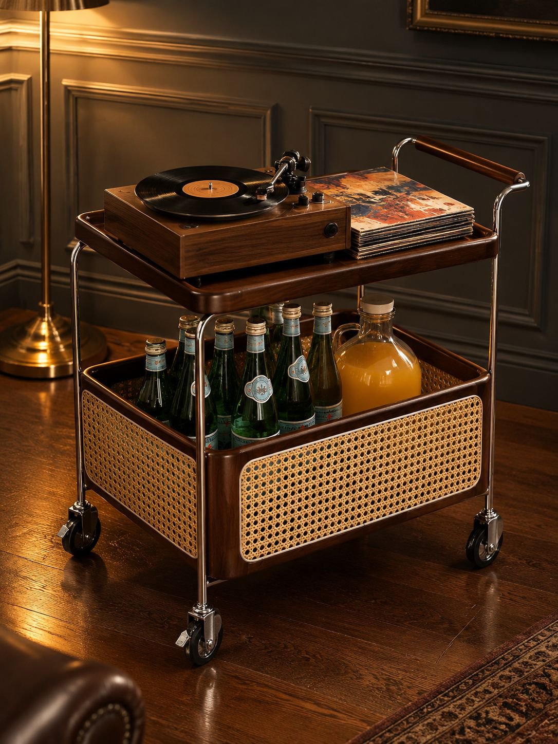 Table d'appoint rétro pour salon