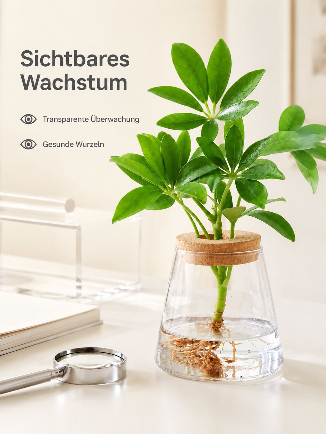 Miniatur-Landschaftsflasche, Bürotisch-Pflanzen-Ökoflasche