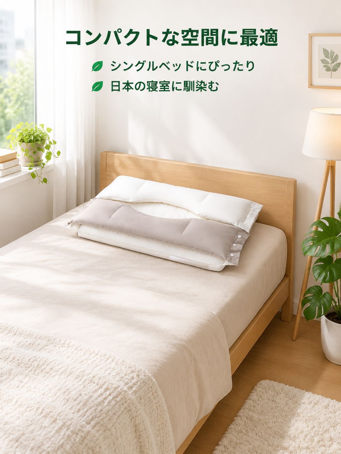 一人用変形しない快適な睡眠枕