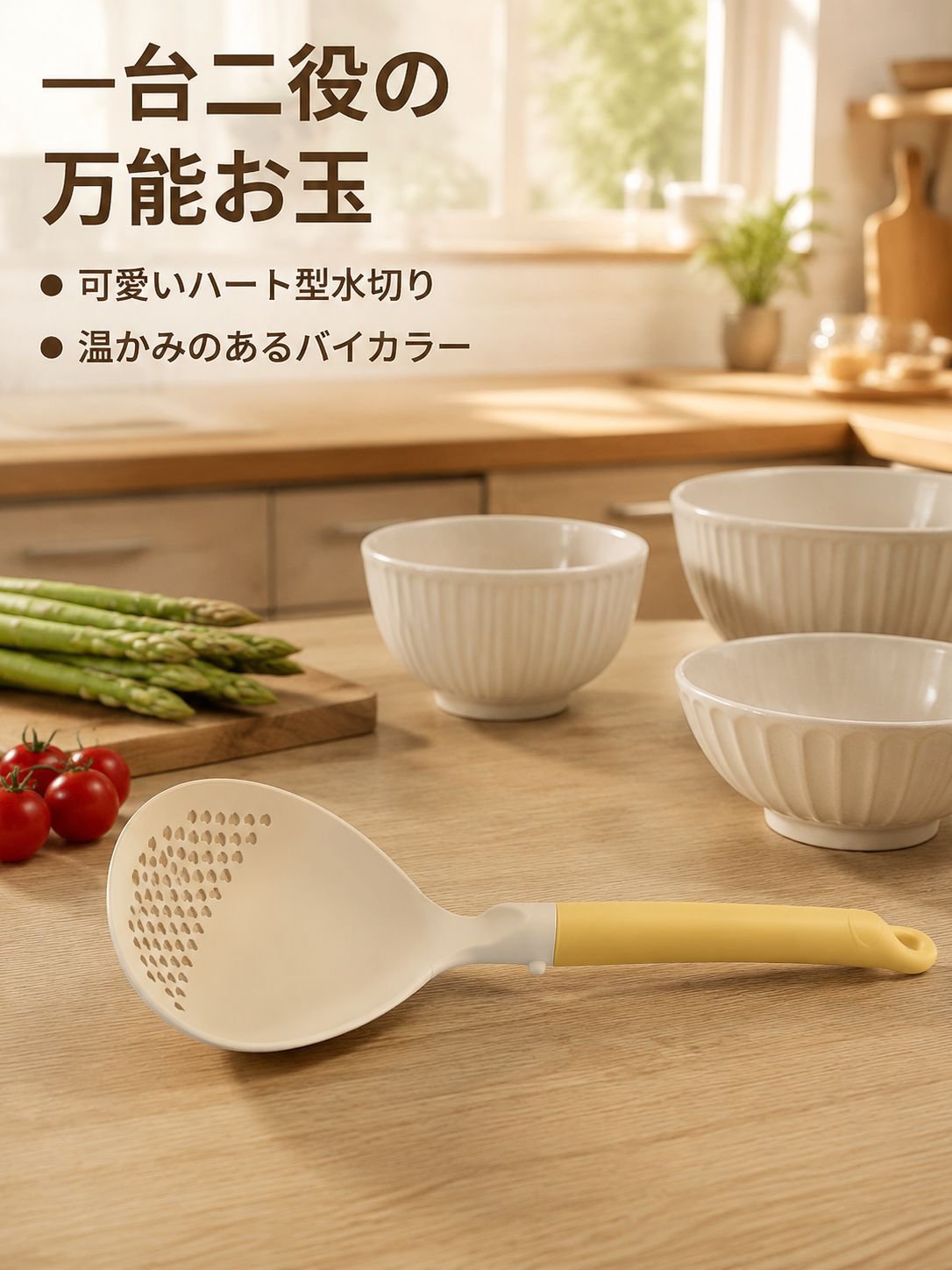 キッチン耐熱穴あきおたま