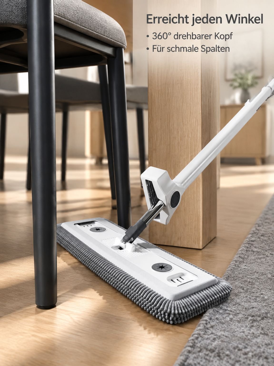 Haushaltswischer-Set mit automatischer Reinigung und freihändigem Auswringen