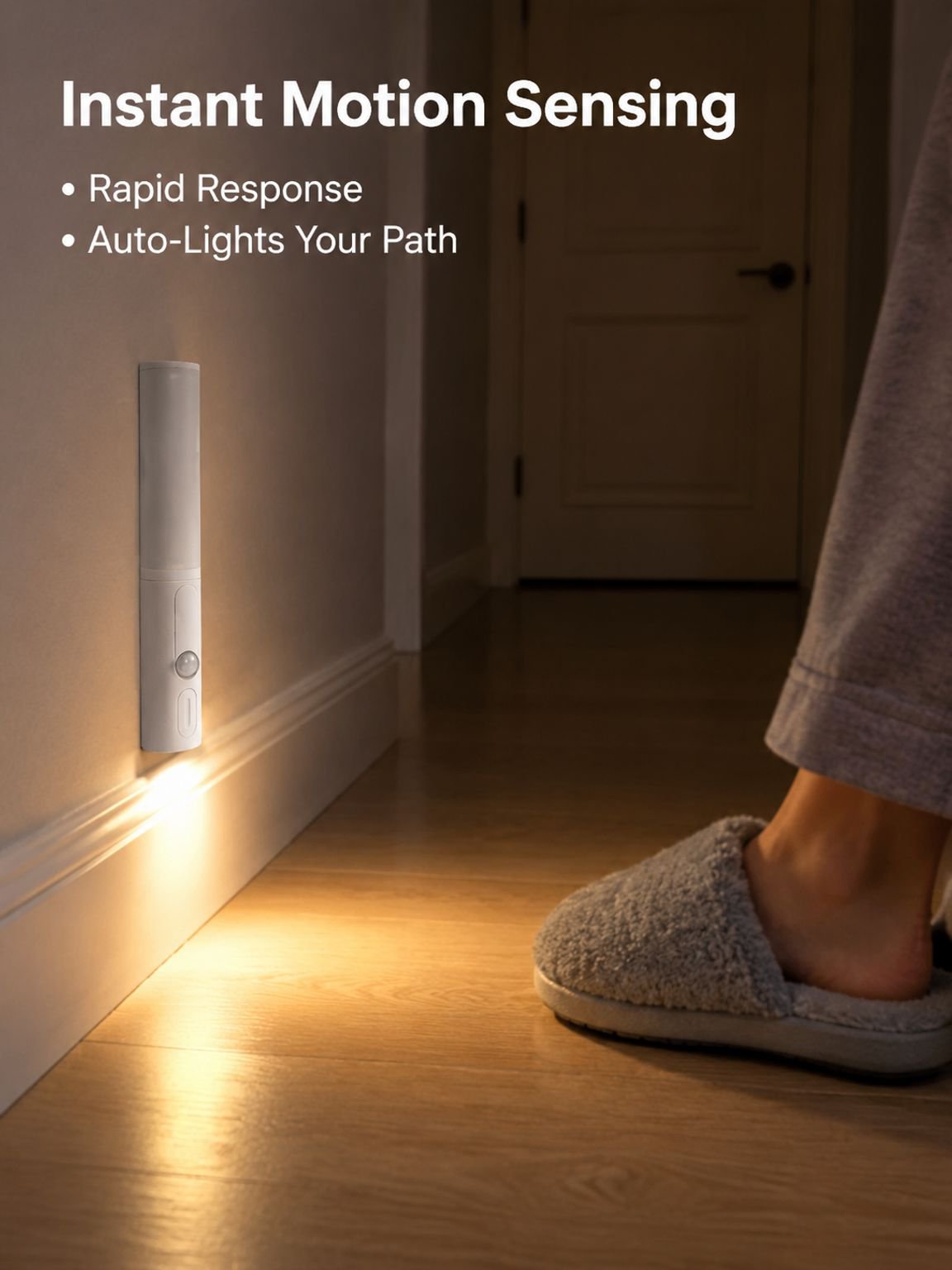 Portable wall-mounted night light