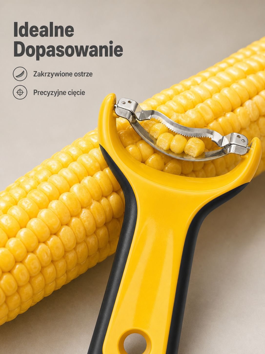 Tarka do kukurydzy z ergonomicznym uchwytem