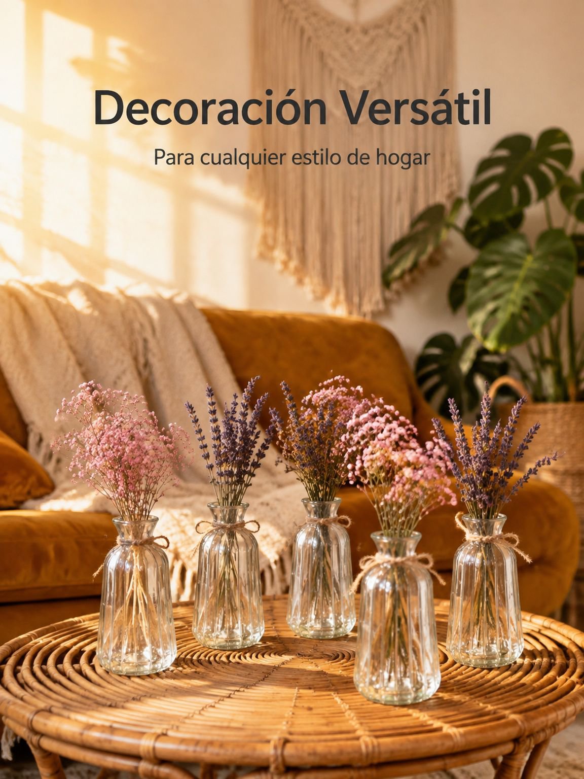 Mini florero de vidrio grabado estilo vintage francés, transparente para hidroponía