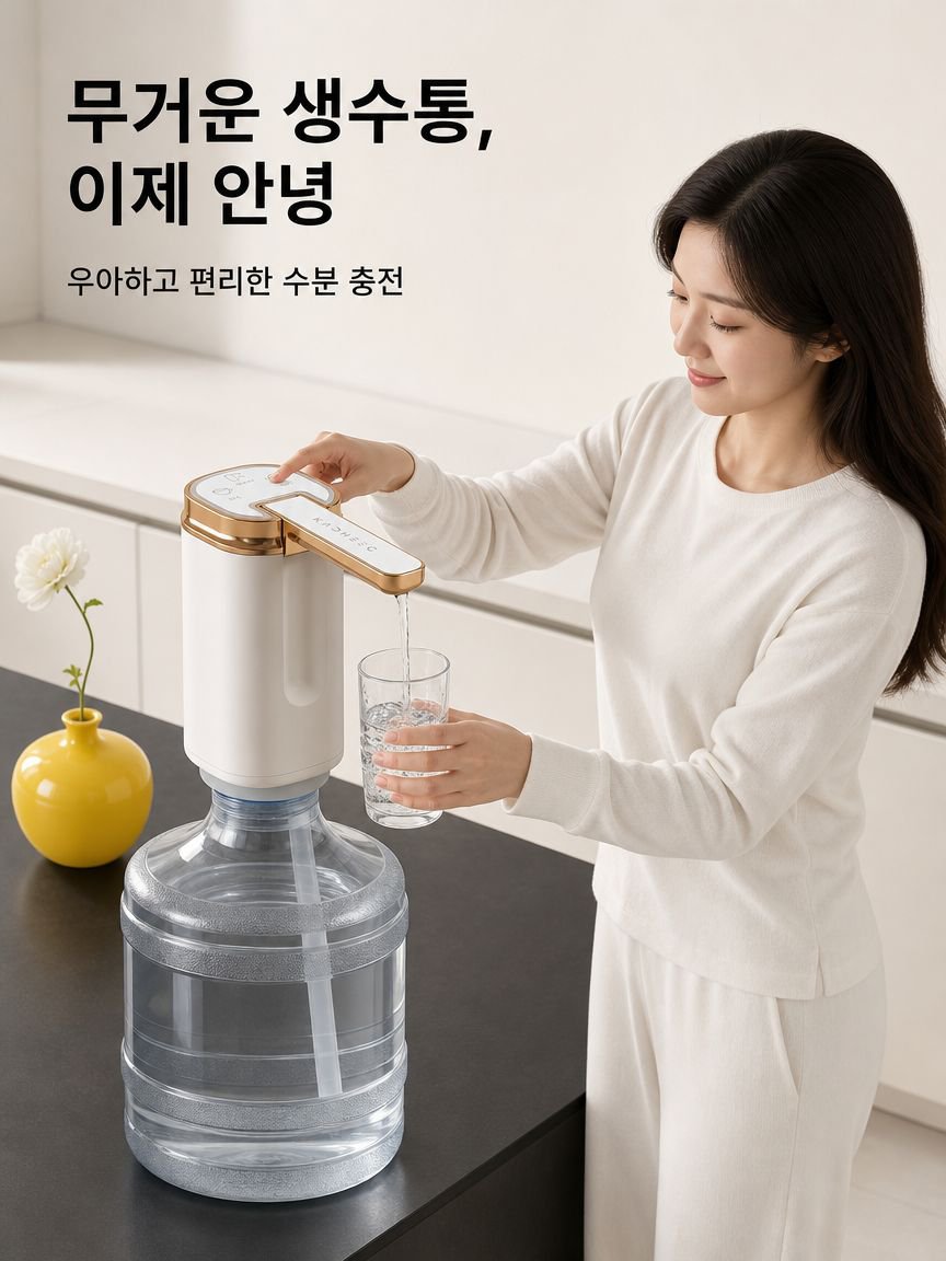 휴대용 접이식 전동 펌프 제품 전체 이미지